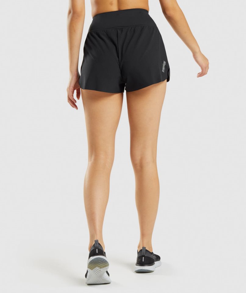 Women's Gymshark Speed Shorts Black | CA 63A175